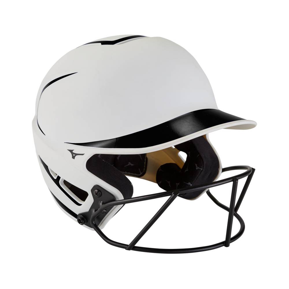 Mizuno F6 Fastpitch Softball Batting Női Sisak Fehér/Fekete ASE028469